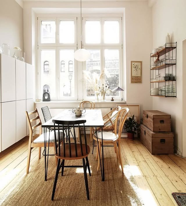 Cozy Nordic Style Dining Area