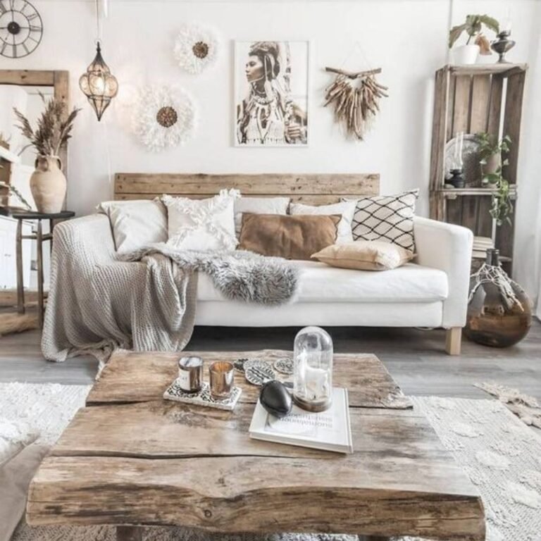 Neutral Boho Living