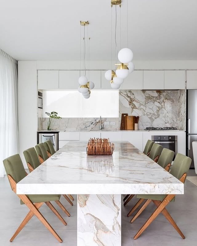 marble top dining room table​