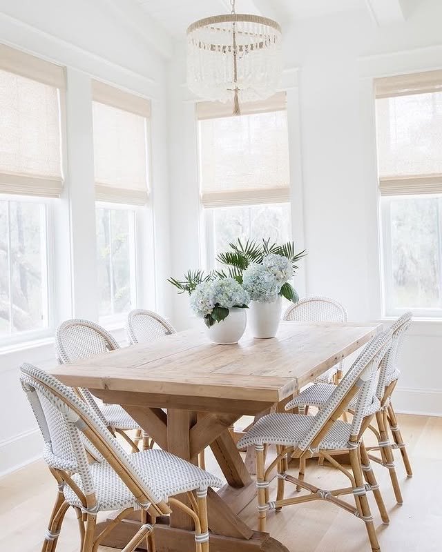 rustic dining room table and chairs​