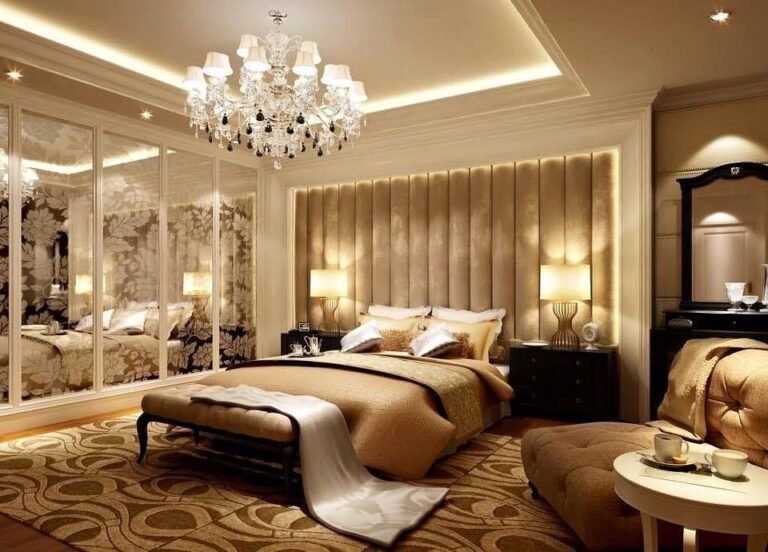 Royal Gold Luxury Bedroom Interior Design