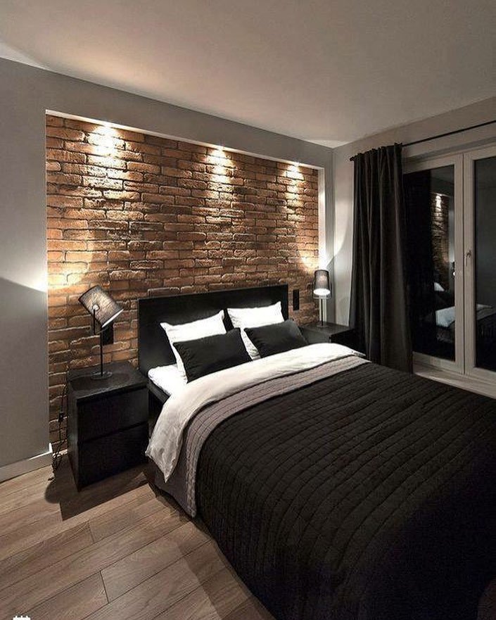 Modern Industrial Elegance Bedroom Design