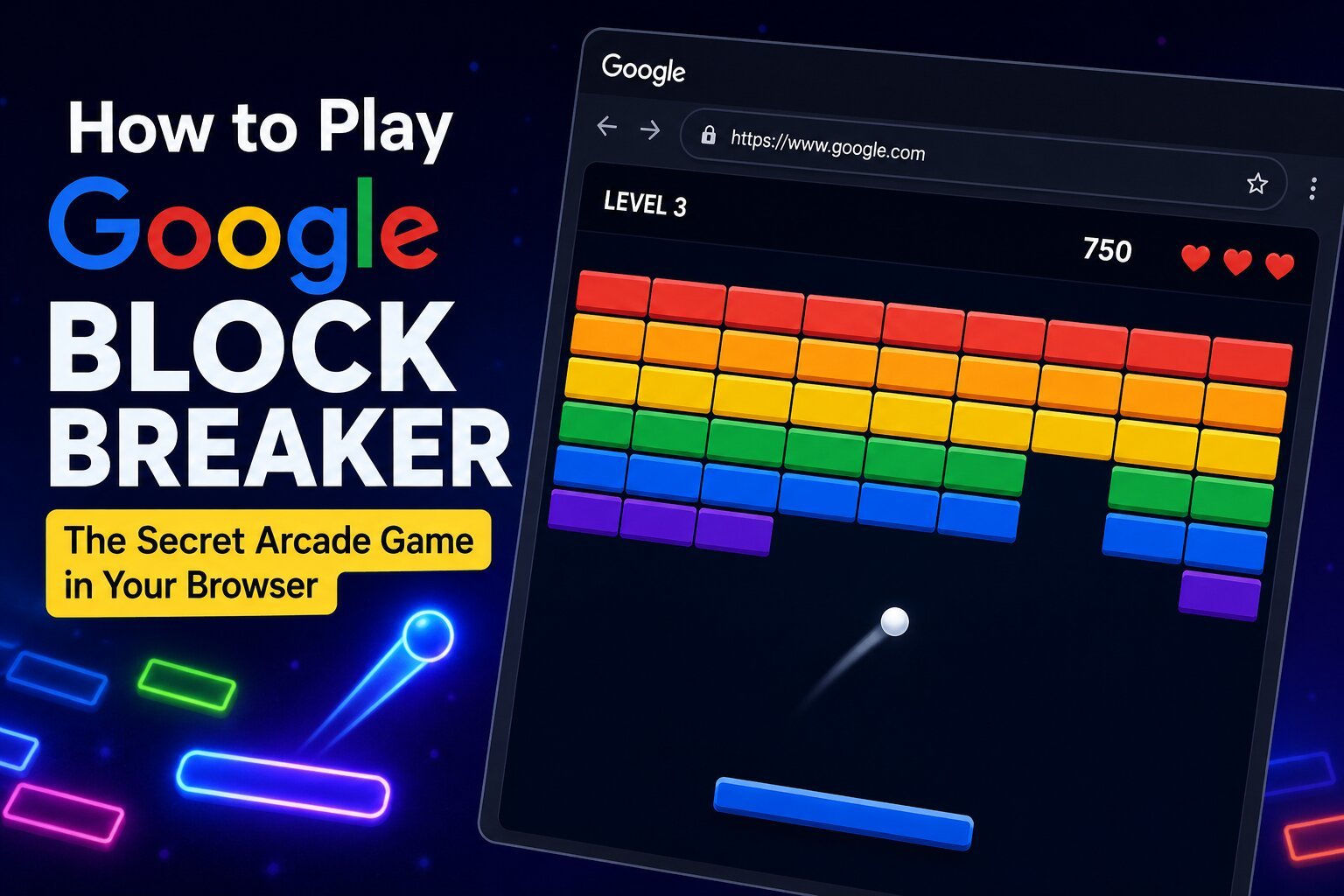 Google Block Breaker